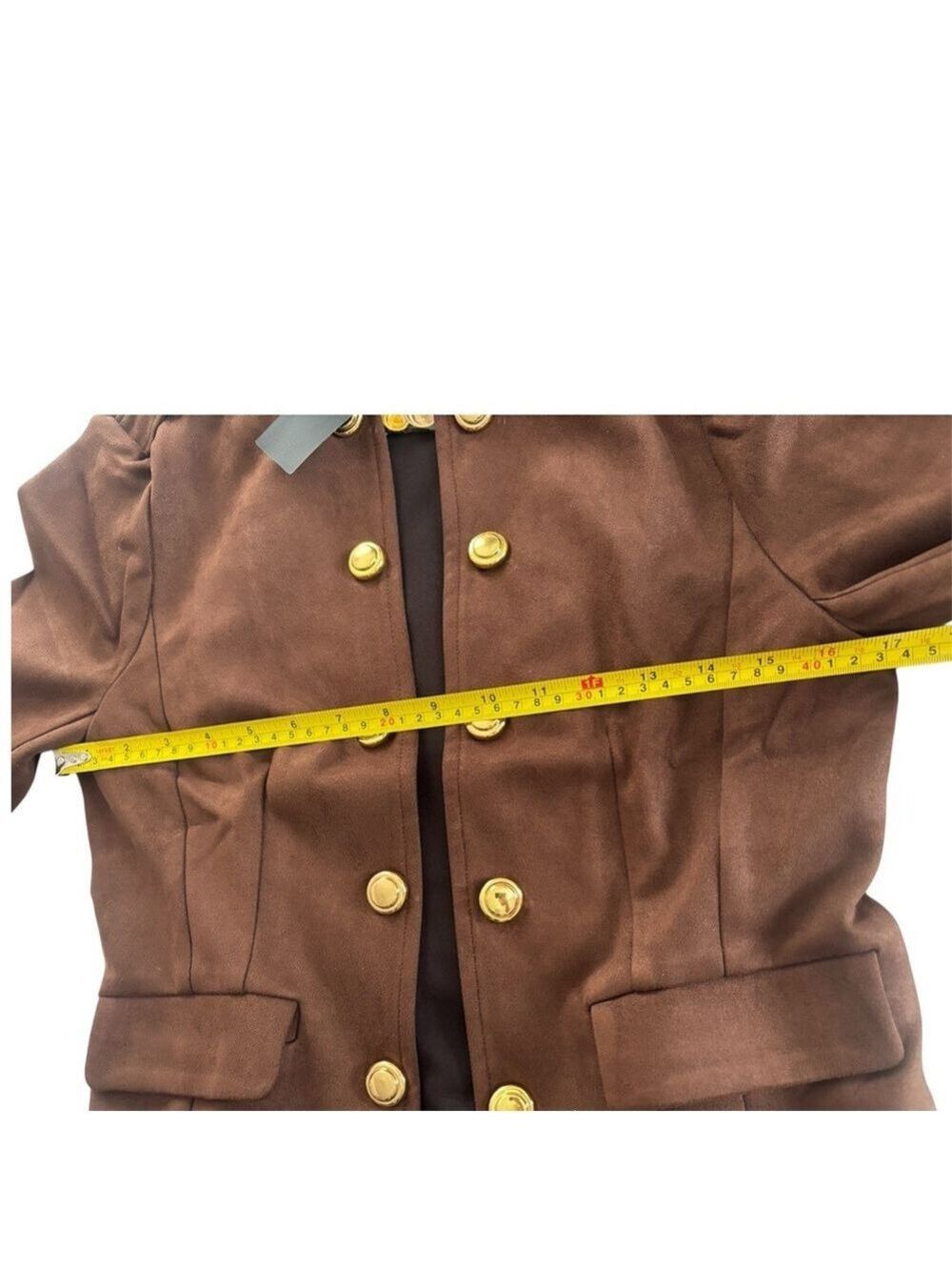 Allegra K Brown Open Front Jacket - Picture 8 of 12